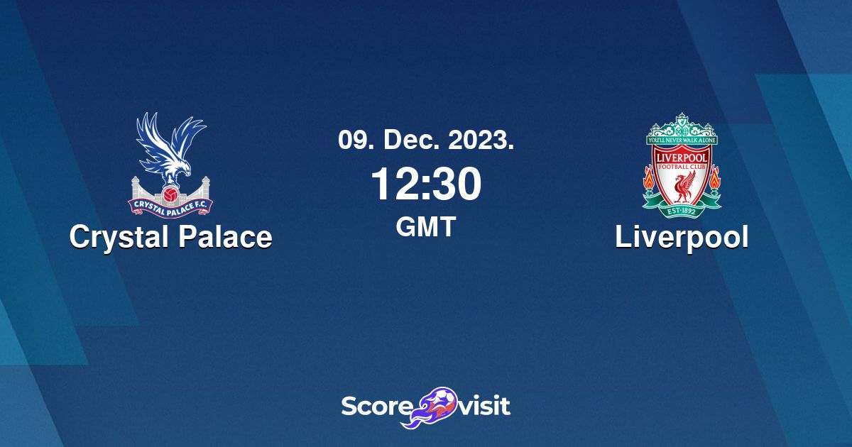 Crystal Palace Vs Liverpool Live Stream And Lineups - Scorevisit