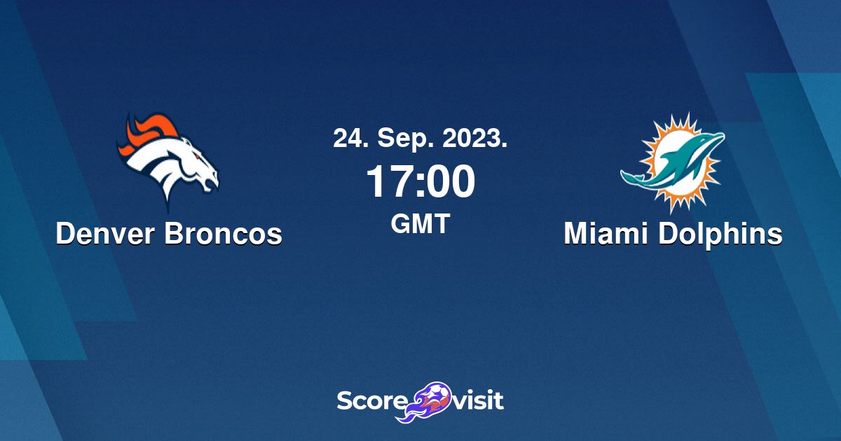 Denver Broncos vs Miami Dolphins live streams and lineups Scorevisit