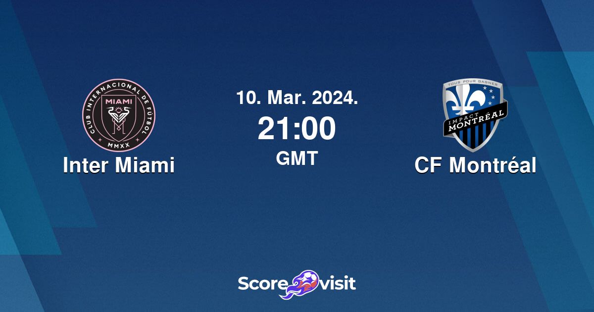 Inter Miami vs CF Montréal live stream and lineups Scorevisit