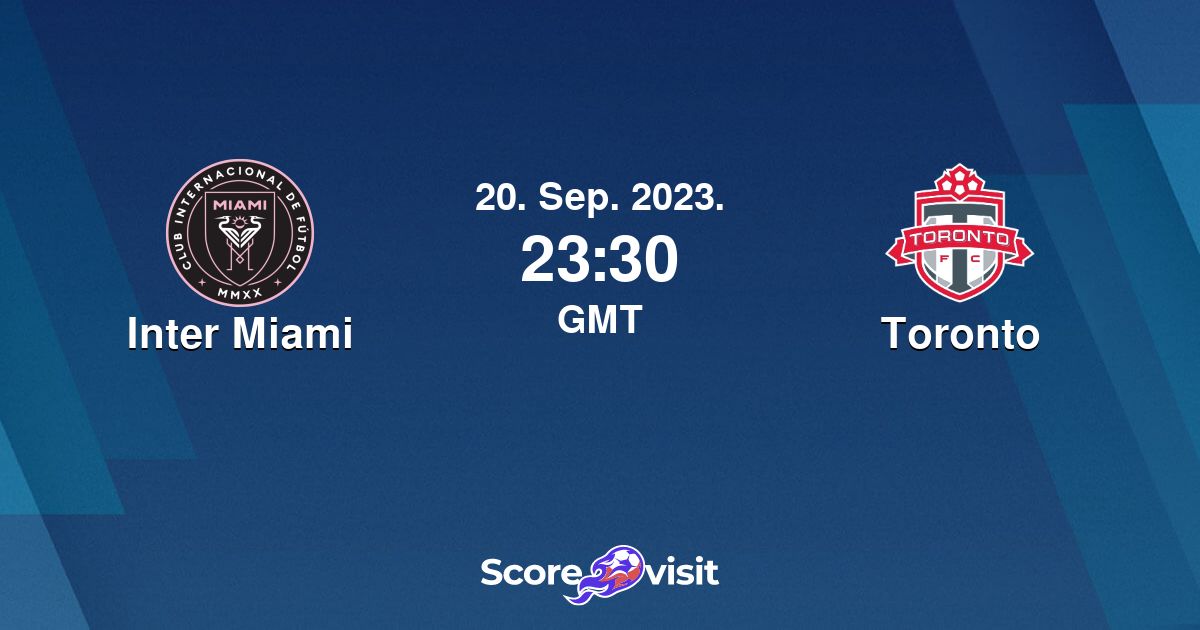 Inter Miami vs Toronto live stream and lineups Scorevisit