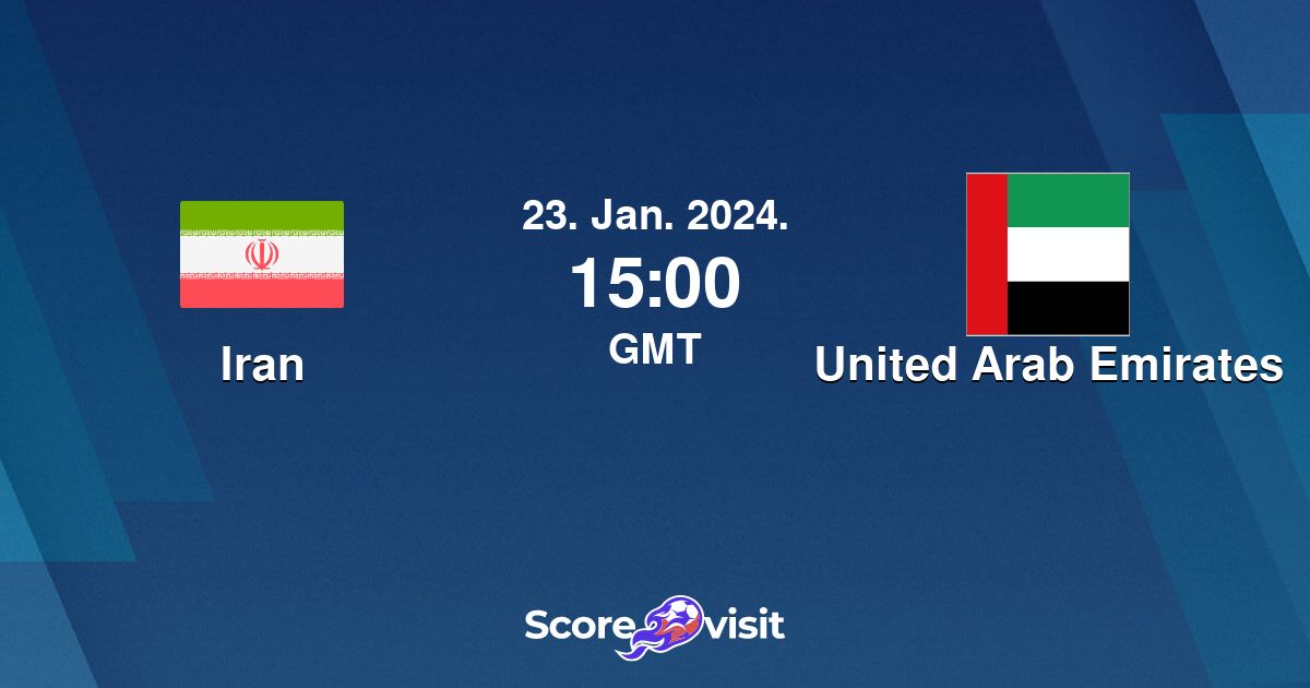 Iran vs United Arab Emirates live stream and lineups Scorevisit