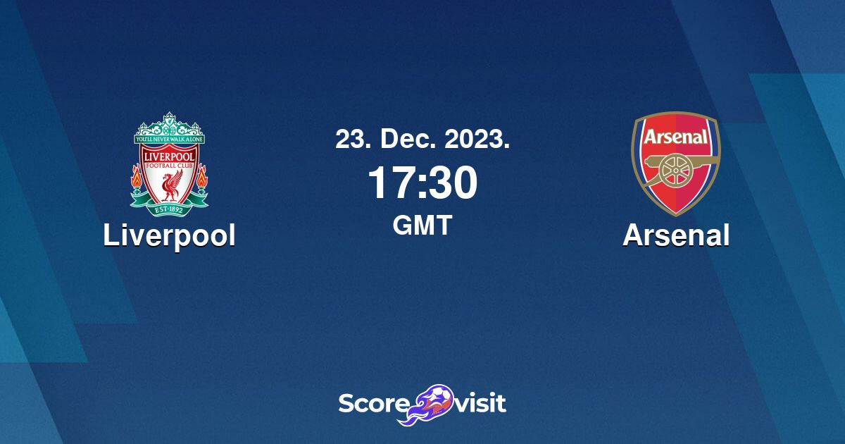 Liverpool vs Arsenal live stream and lineups Scorevisit