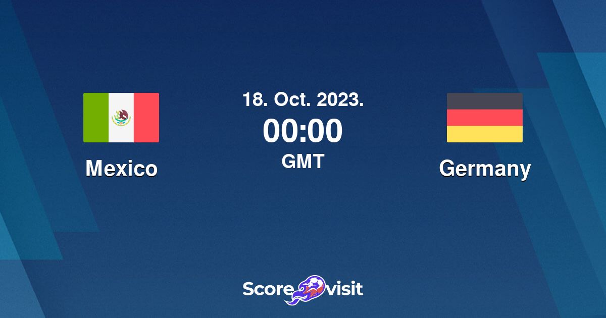 Mexico vs Germany live stream and lineups Scorevisit