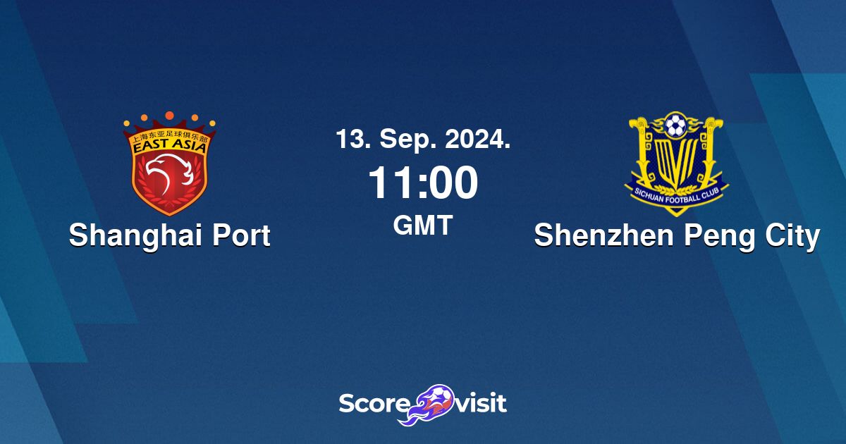 Shanghai Port vs Shenzhen Peng City live stream and lineups - Scorevisit