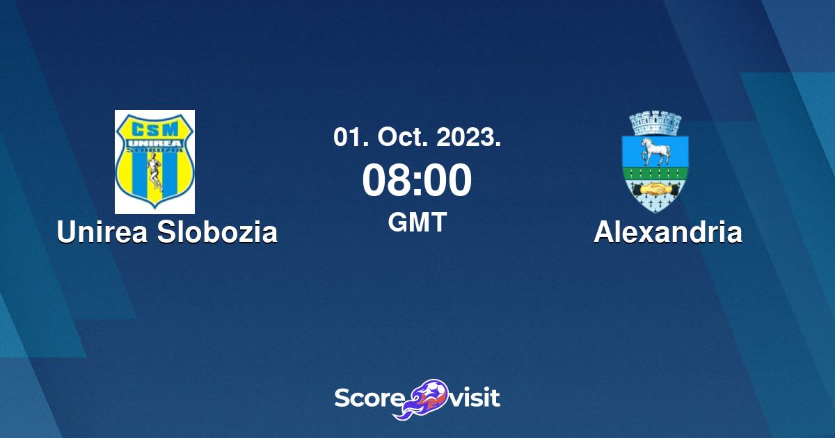 Unirea Slobozia vs Alexandria live stream and lineups - Scorevisit